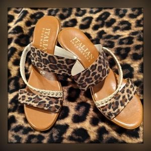 🐆 Italian Cheetah Print Wedges 🐆